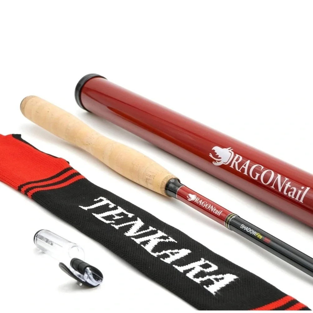 NEW Dragontail Shadowfire 360 Tenkara Fishing Rod 12ft with Sock and Case Tube
